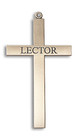 Lector Cross Pendant - 14kt Gold 2 5/8 x 1 3/8 5956 Lector Cross Pendant - 14kt Gold 2 5/8 x 1 3/8 5956