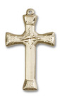 Large Cross Pendant - 14kt Gold 1 x 5/8 6023 Large Cross Pendant - 14kt Gold 1 x 5/8 6023