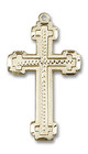 Embellished Large Cross Pendant - 14kt Gold 1 x 1/2 6039 Embellished Large Cross Pendant - 14kt Gold 1 x 1/2 6039