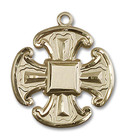 Canterbury Large Cross Pendant - 14kt Gold 1 x 7/8 6067 Canterbury Large Cross Pendant - 14kt Gold 1 x 7/8 6067
