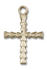 Cross Pendant - 14kt Gold 3/4 x 1/2 6069 Cross Pendant - 14kt Gold 3/4 x 1/2 6069