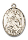 Santa Ana Medal - 14kt Gold Oval Pendant 2 Sizes Santa Ana Medal - 14kt Gold Oval Pendant 2 Sizes