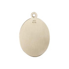 St Anthony Medal - 14kt Gold Oval Pendant 3 Sizes