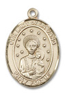 Our Lady of La Vang Medal - 14kt Gold Oval Pendant 3 Sizes Our Lady of La Vang Medal - 14kt Gold Oval Pendant 3 Sizes