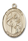 St Ursula Medal - 14kt Gold Oval Pendant 3 Sizes