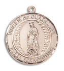 Virgen De Guadalupe Medal - 14kt Gold Round Pendant 2 Sizes Virgen De Guadalupe Medal - 14kt Gold Round Pendant 2 Sizes