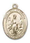 Our Lady of Knock Medal - 14kt Gold Oval Pendant 3 Sizes Our Lady of Knock Medal - 14kt Gold Oval Pendant 3 Sizes