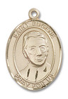 St Eugene De Mazenod Medal - 14kt Gold Oval Pendant 3 Sizes St Eugene De Mazenod Medal - 14kt Gold Oval Pendant 3 Sizes