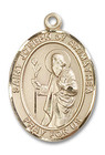 St Joseph of Arimathea Medal - 14kt Gold Oval Pendant 3 Sizes St Joseph of Arimathea Medal - 14kt Gold Oval Pendant 3 Sizes