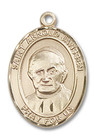 St Arnold Janssen Medal - 14kt Gold Oval Pendant 3 Sizes