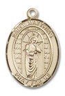 St Matthias Medal - 14kt Gold Oval Pendant 3 Sizes St Matthias Medal - 14kt Gold Oval Pendant 3 Sizes