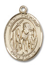 St Polycarp Medal - 14kt Gold Oval Pendant 3 Sizes St Polycarp Medal - 14kt Gold Oval Pendant 3 Sizes