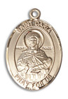St Daria Medal - 14kt Gold Oval Pendant 3 Sizes St Daria Medal - 14kt Gold Oval Pendant 3 Sizes