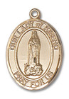 Our Lady of Kibeho Medal - 14kt Gold Oval Pendant 3 Sizes Our Lady of Kibeho Medal - 14kt Gold Oval Pendant 3 Sizes