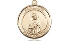 St. Rita Medal - 14kt Gold 3/4" x 5/8" Round Pendant St. Rita Medal - 14kt Gold 3/4" x 5/8" Round Pendant