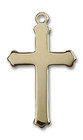 Large Cross Pendant - 14kt Gold 1 1/8 x 5/8 0651Y1 Large Cross Pendant - 14kt Gold 1 1/8 x 5/8 0651Y1