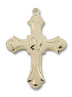 Large Embellished Cross Pendant - 14kt Gold 1 1/4 x 7/8 60372