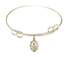 Miraculous Double Loop Bangle Bracelet - Gold-Filled Charm 1610GF
