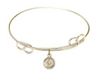 Miraculous Double Loop Bangle Bracelet - Gold-Filled Charm 2342GF