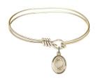 Baptism Eye Hook Bangle Bracelet - Gold-Filled Charm 0974GF