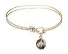 Shell Eye Hook Bangle Bracelet - Gold-Filled Charm 1260GF
