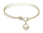 Claddagh Eye Hook Bangle Bracelet - Gold-Filled Charm 4113GF