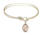 St Nimatullah Eye Hook Bangle Bracelet - Gold-Filled Charm 9339GF
