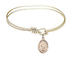 St John of Capistrano Eye Hook Bangle Bracelet - Gold-Filled Charm 9350GF