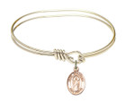 St Seraphina Eye Hook Bangle Bracelet - Gold-Filled Charm 9405GF