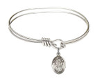 St Colette Eye Hook Bangle Bracelet - Sterling Silver Charm 9268SS