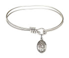 St Felicity Eye Hook Bangle Bracelet - Sterling Silver Charm 9341SS
