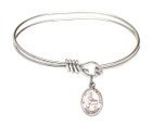 Blessed Emilee Doultremont Eye Hook Bangle Bracelet - Sterling Silver Charm 9390SS