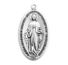 Sterling Silver Miraculous Medal for Men Sterling Silver Miraculous Medal for Men
