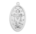 Back of Men's Miraculous Medal Back of Men's Miraculous Medal