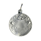 St. Catherine of Alexandria Medal - Sterling Silver 3/4" Round Antique Replica Pendant St. Catherine of Alexandria Medal - Sterling Silver 3/4" Round Antique Replica Pendant