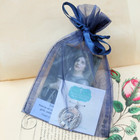 St. Joan of Arc Battle Flag Medal - Sterling Silver 1" Round Antique Replica Pendant St. Joan of Arc Battle Flag Medal - Sterling Silver 1" Round Antique Replica Pendant