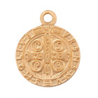Back of Small St. Benedict Medal Pendant Necklace