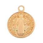 Front of Small St. Benedict Medal Pendant Necklace