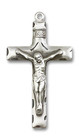 Simple Crucifix Pendant - Sterling Silver 2 Sizes