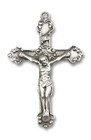 Extra Large Embellished Crucifix Pendant - Sterling Silver 1 5/8 x 1 0656SS Extra Large Embellished Crucifix Pendant - Sterling Silver 1 5/8 x 1 0656SS