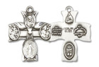 4-Way Medal - Sterling Silver 3/4 x 5/8 Pendant 0049SS 4-Way Medal - Sterling Silver 3/4 x 5/8 Pendant 0049SS