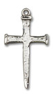 Nail Large Cross Pendant - Sterling Silver 1 1/8 x 5/8 0085SS Nail Large Cross Pendant - Sterling Silver 1 1/8 x 5/8 0085SS
