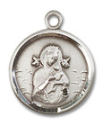 Our Lady of Perpetual Help Medal - Sterling Silver 5/8 x 1/2 Round Pendant 0601HSS Our Lady of Perpetual Help Medal - Sterling Silver 5/8 x 1/2 Round Pendant 0601HSS