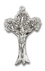 Tree of Life Crucifix Pendant - Sterling Silver 2 Sizes Tree of Life Crucifix Pendant - Sterling Silver 2 Sizes