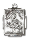 St Ann Medal - Sterling Silver 3/4 x 1/2 Rectangular Pendant 0804ASS St Ann Medal - Sterling Silver 3/4 x 1/2 Rectangular Pendant 0804ASS