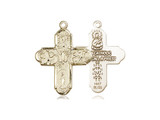 Both sides of 5-way medal