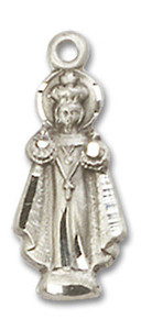 Infant of Prague Figurine Pendant - Sterling Silver 3/4 x 1/4 0823SS Infant of Prague Figurine Pendant - Sterling Silver 3/4 x 1/4 0823SS