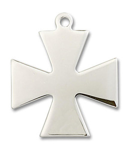 Maltese Large Cross Pendant - Sterling Silver 1 1/8 x 1 2043SS Maltese Large Cross Pendant - Sterling Silver 1 1/8 x 1 2043SS