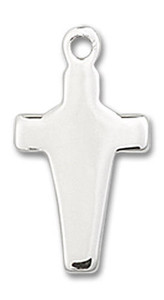 Cross Pendant - Sterling Silver 5/8 x 1/4 2526SS Cross Pendant - Sterling Silver 5/8 x 1/4 2526SS