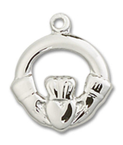 Claddagh Pendant Charm - Sterling Silver 4113SS Claddagh Pendant Charm - Sterling Silver 4113SS